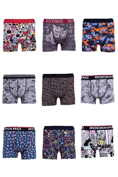 Genel Markalar Rock Hard Desenli Erkek Boxer 7003 | Standart