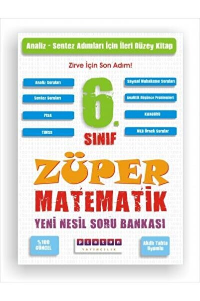 Genel Markalar 6. Sınıf Züper Matematik Yeni Nesil Soru Bankası
