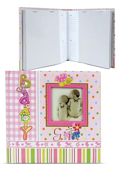 Birlik Fotoğrafçılık Pink Baby Girl Album - 6x8 (15x20) 100 Pieces, Model 462529