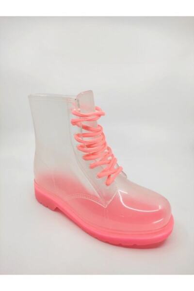 Frida Shoes Frida Kadın Şeffaf Su Geçirmez Bot 13400-pembe Taban