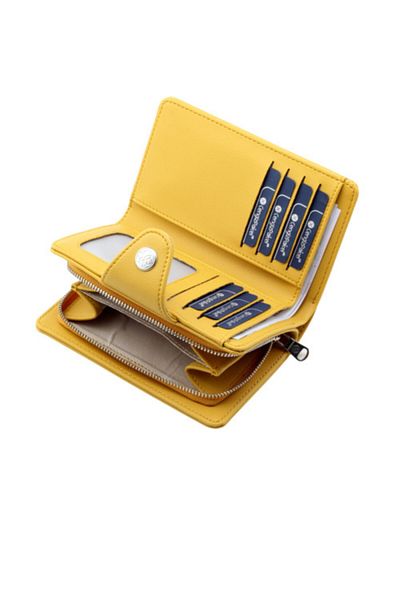 CENGİZ PAKEL Medium Size Mustard Women's Wallet