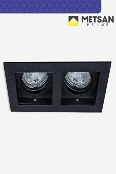 Metsan Aydınlatma Kare Ikili Oynar Gömme Spot Gu10 3000k Ampul Dahil