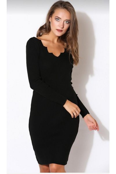 arkano Rochie de tricotaj cu guler