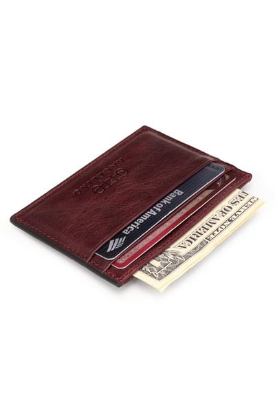 OttoAngelino Portofel din piele naturală Otto Angelino - Protecție RFID - Subțire și elegant