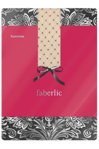 Faberlic Beige Polka Dot Pantyhose S 83221