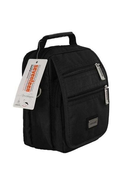 SEVENTEEN Multi-Eye Men's Hand and Shoulder Strap Bag Black