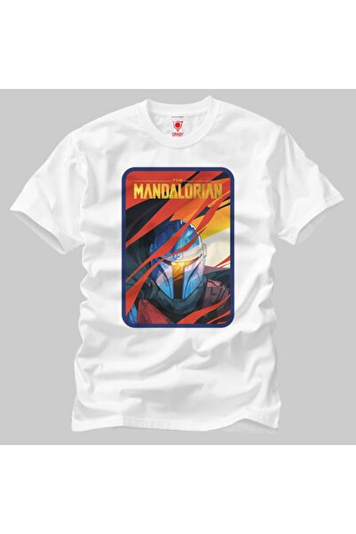 Crazy Мандалоріанець крізь червоні полум'я Чоловіча футболка