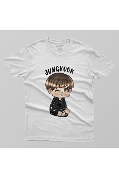 Crazy Ανδρικό T-Shirt - Bts Cartoon Jungkook Chibi Design