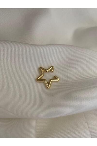 Vi store Çelik Yıldız Kıkırdak Küpe