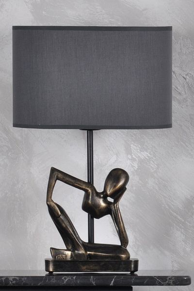 Qdec Modern Design Human Lampshade Gold Gray