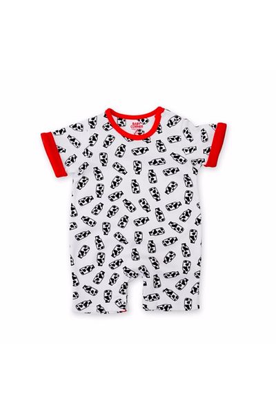 Baby Corner جمبسوت رجالي أسود من Neşelibebek 3010 زجاجة حليب قصيرة 12-18 شهرًا