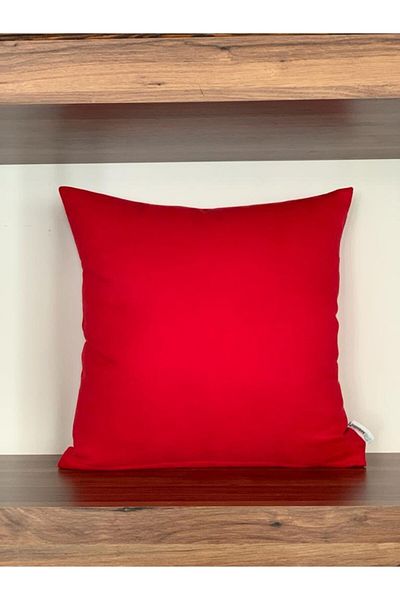 KIRLENTİM Soft Buttoned Plain Throw Pillow Cover