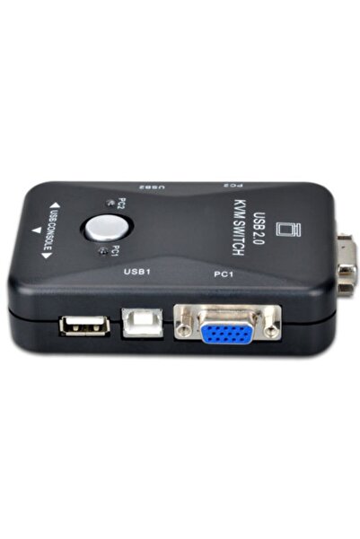 Alfais 4509 2 Port Usb To Kvm Switch Çoklu Pc Kasa Çoklayıcı