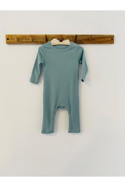 KEY KIDS Koyu Mint Fitilli Modal Uzun Tulum 2 Yaş