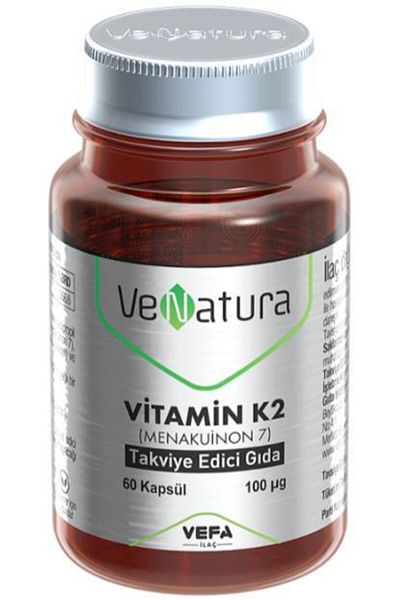 VeNatura Menakuinon 7 - Vitamin K2 100mcg 60 Capsules
