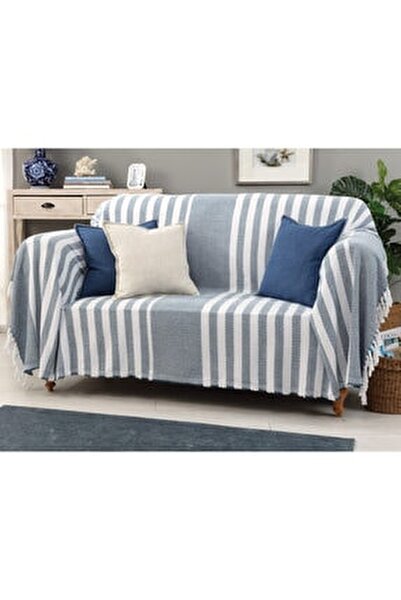 Madame Coco Annabel Koltuk Sali Beyaz Lacivert 170x180 Cm Fiyati Yorumlari Trendyol