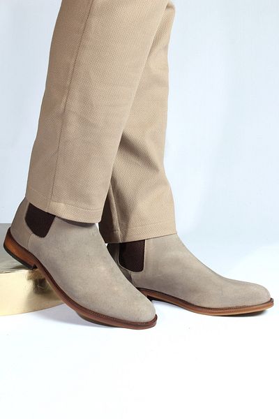 Alba Mink Genuine Leather Men's Chelsea Boots