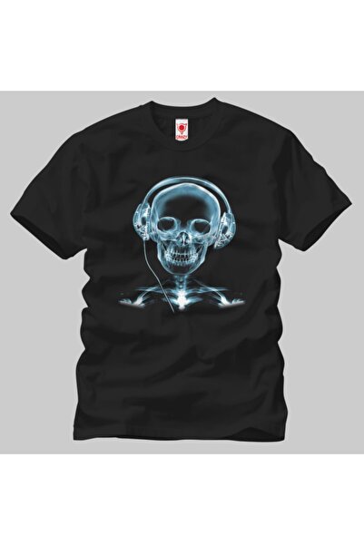 Crazy Чоловічий футболка - з малюнком черепа в рентгенівському стилі