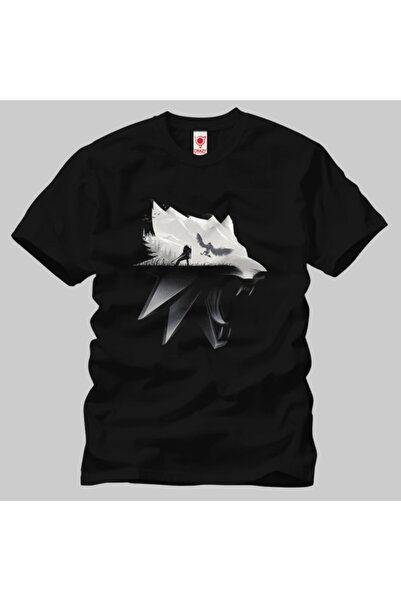 Crazy The Witcher 3 Vuk Silueta Muška Majica