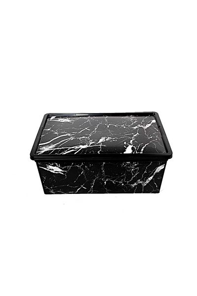 QUTU Trend Box 10 λίτρων - Διακοσμητικό κουτί αποθήκευσης μαύρο μάρμαρο