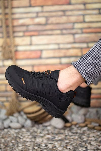 Riccon Herren Trekkingschuhe 0012115 - Schwarz Schwarz