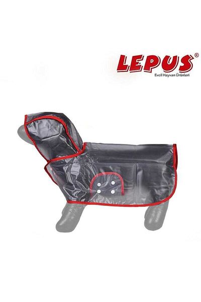 Lepus Transparent Raincoat with Dog Orange Strip Xlarge