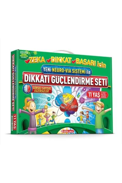 Adeda Yayınları Yeni Neuro-Via Sistemi ile Dikkati Güçlendirme Seti 11 Yaş (3 Kitap) / 9786058064041