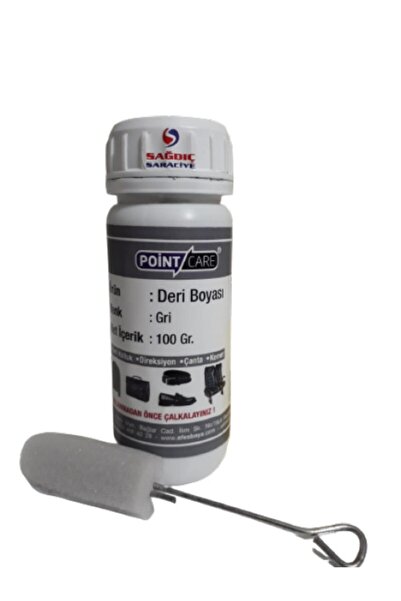 A POINT Point Care Gri Deri Boyası Döşeme Mont Çanta Ayakkabı Kemer Boyası