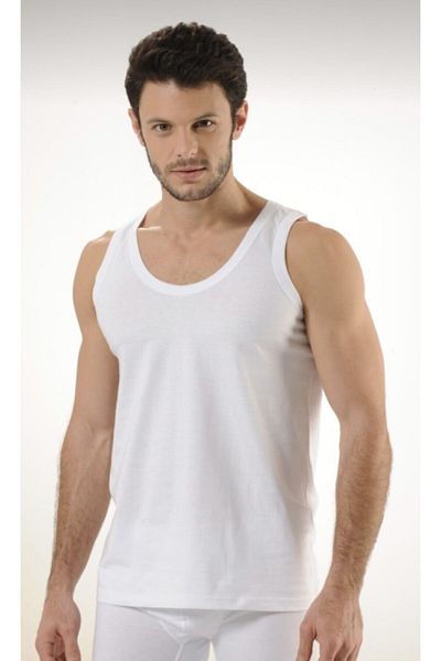 Hmd 3-Piece Men's 100% Cotton White Supreme Strappy Undershirt & Comfortable Texture