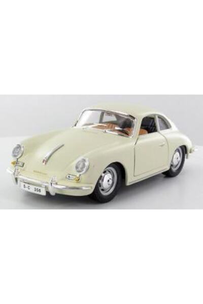 Burago B 1961 Porsche 356b Coupe Krem 1:24 Model Araba