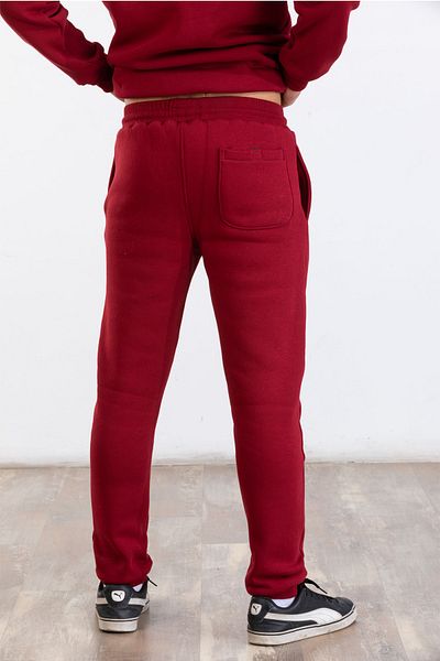 Raf Coll Men's Single Bottom Claret Red Three Thread Cuffed