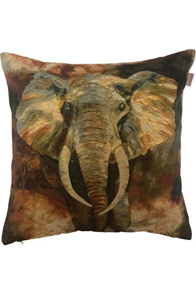 Believe Believ Safari Elephant Tapestry Throw Pillow 45 X 45 cm