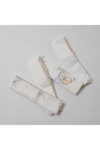 Bebekevi Printed 4-Piece Muslin Handkerchief