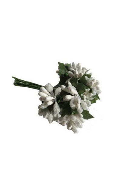 Nikah Şekeri Market 144 Τεμάχια Cipso Chick Flower Λευκό Στολίδι