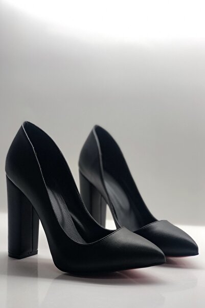 HAYYSHOES Stiletto Kalın Topuklu Ayakkabı