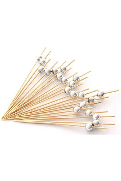 Big Party Bamboo Pearl Silver Toothpick 12 Liters
