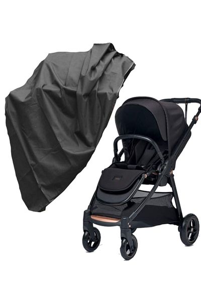 AutoEN Baby Stroller Storage Case Canvas Cover Waterproof - Black