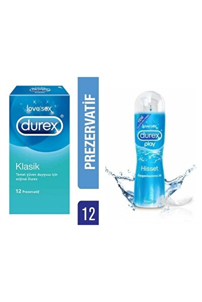 Durex Play Su Bazlı 50 Ml Kayganlaştırıcı Jel+klasik Prezervatif 12 Li