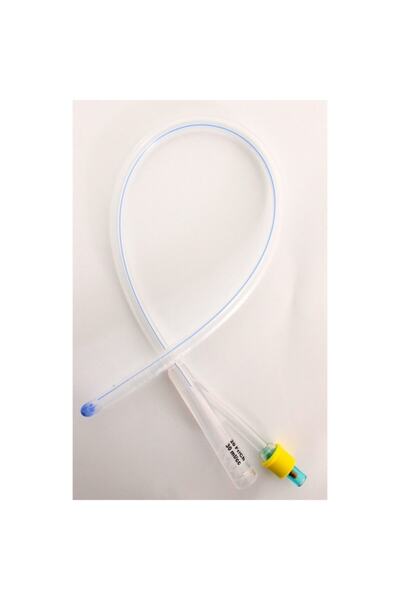 Galena 2 Yollu Silikon Foley Idrar Kateteri Sflysnd2y No: 18 Kırmızı