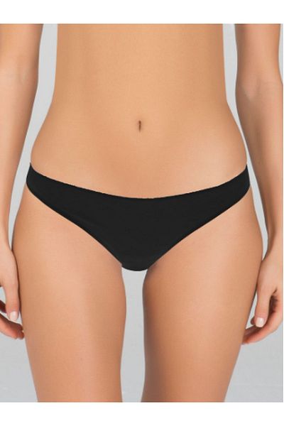 Kom Chiloți de bikini negri fără cusături Lara pentru femei
