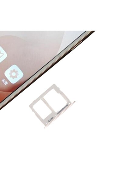 tekyerdenal Gold Samsung Galaxy C5 Pro C5010 Compatible Sim Card Tray