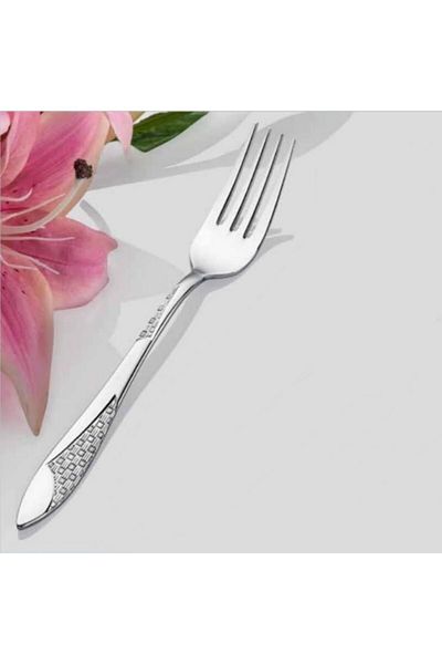 İNTER CELİK Steel Mesh Model 12-Piece Dinner Fork