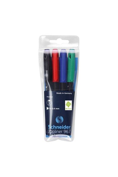 SCHNEIDER Schneider 967 Fiber Tip Pen 0.4 mm 4 Boxes Scr102