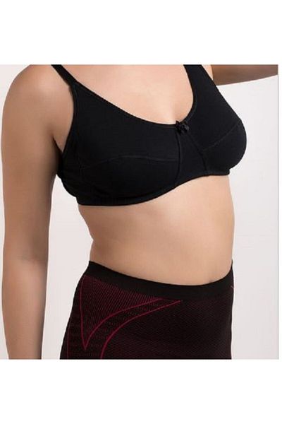 Doremi Black Natural Cotton - Women's Comfort Bra