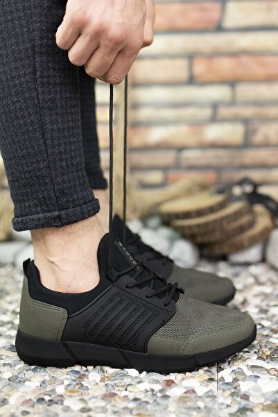 Riccon Haki Cilt Erkek Sneaker 0012105