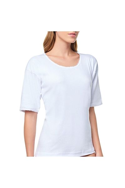 Tutku Tricou alb cu mânecă scurtă camisole 6 buc