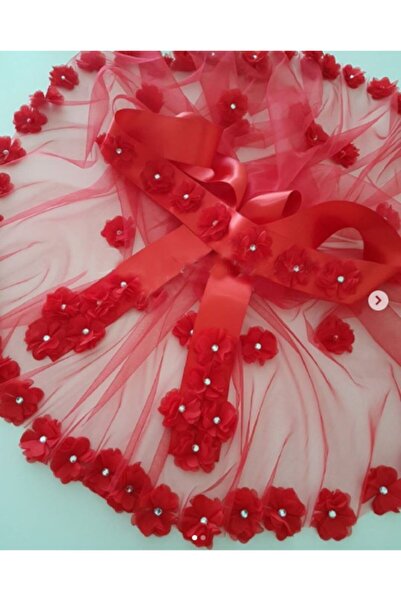 Evsay 3 Boyutlu Incili Gelin Duvağı, Gelin Yüz Örtüsü Ve Gelin Kuşağı