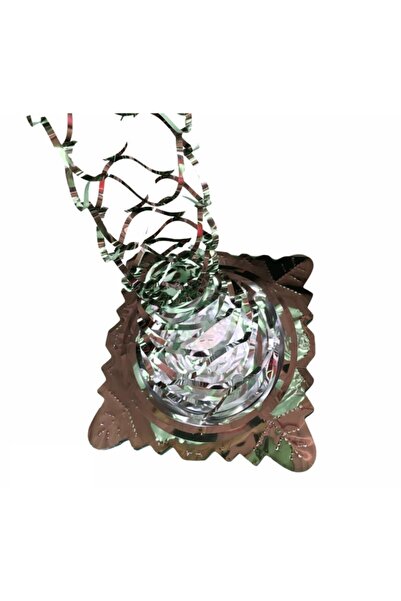 Happyland 3 قطع زينة أوزار فضية للعام الجديد معدنية 2 متر