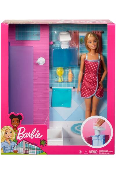 Barbie Barbie Banyo Oyun Seti Fxg51