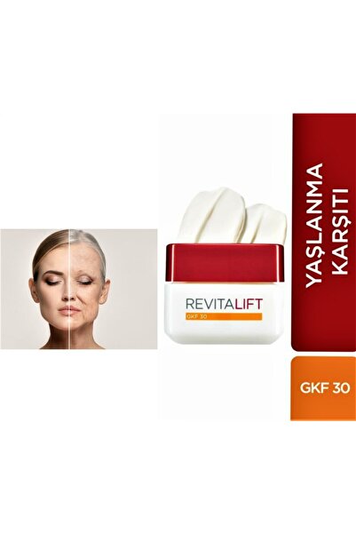 L'Oreal Paris Revıtalıft Yaşlanma Ve Kırışıklık Karşıtı Sıkılaştırıcı Krem Gkf 30 /50 ml /+ 40 Yaş